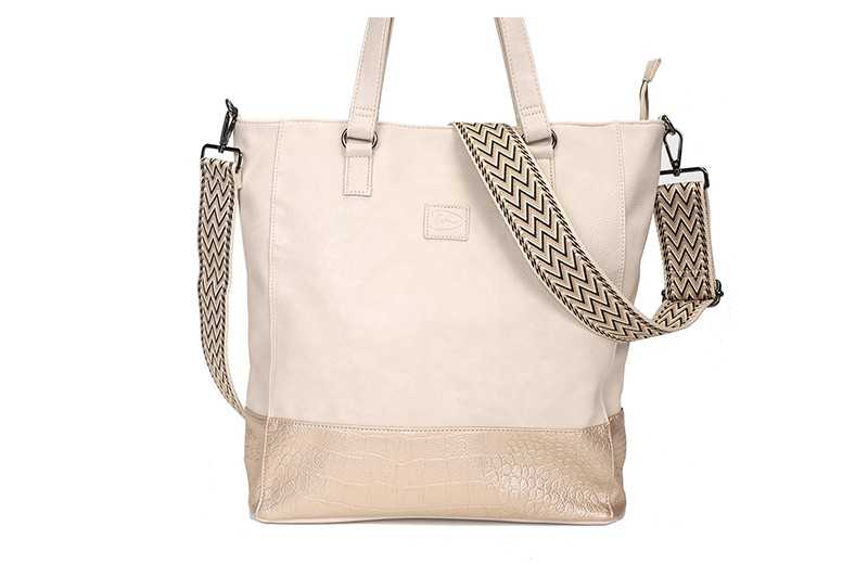 Natural schoudertas shopper Clever