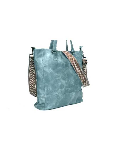 Blauwe schoudertas shopper Clever