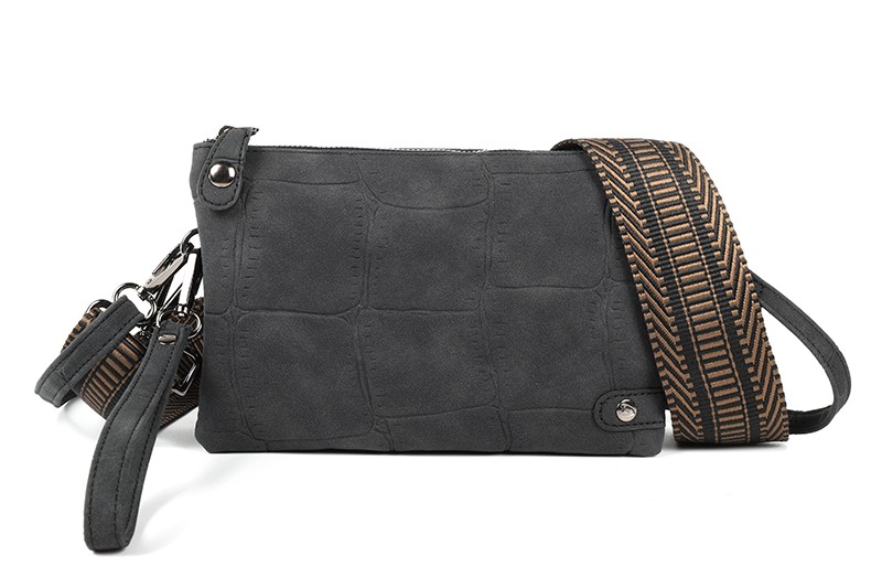 Zwart New Orleans schoudertasje clutch nieuw
