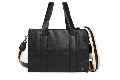 Zwarte shopper outlet